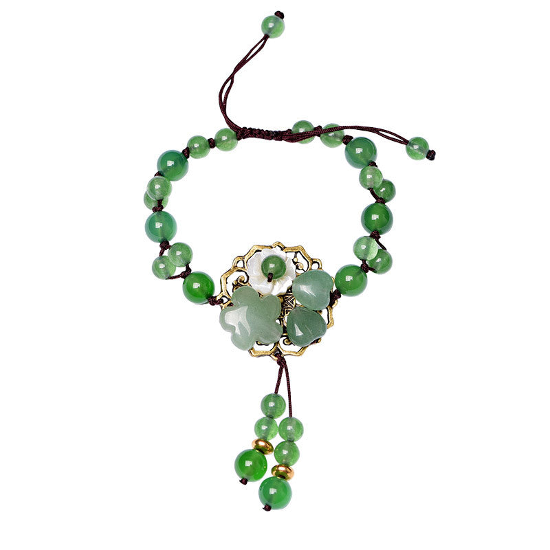 【Aventurine】Floral Beads Bracelet