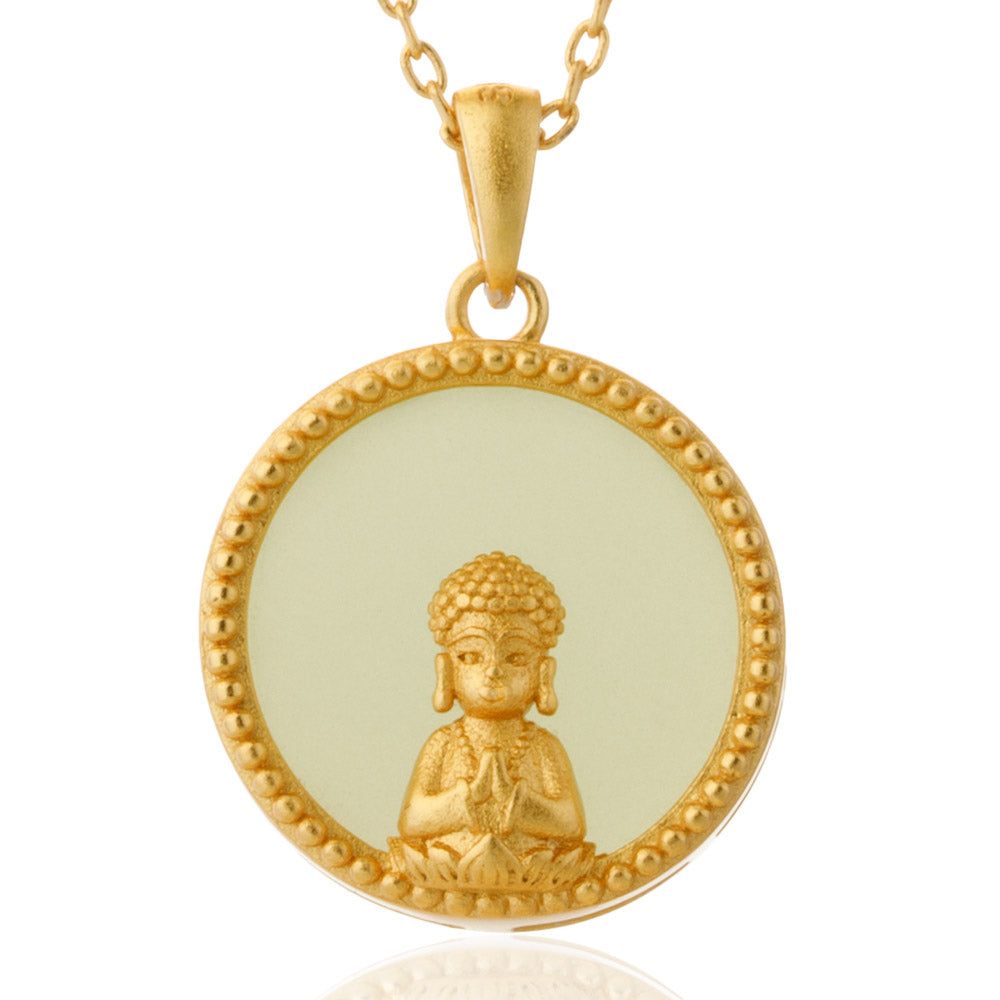 【Quartzite Jade】Maitreya Buddha Necklace