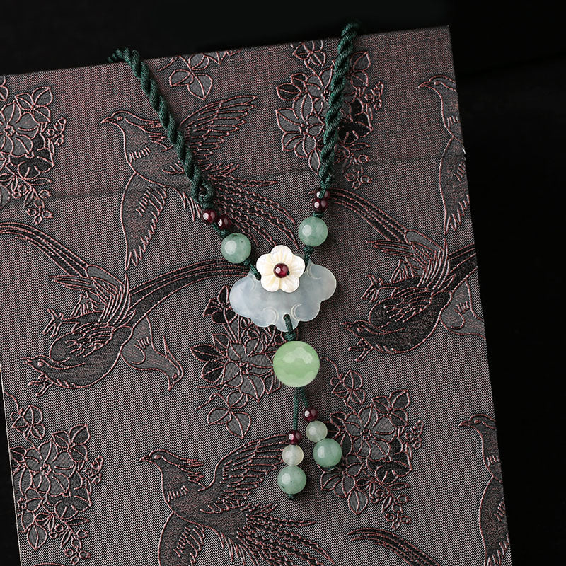 【Aventurine】Floral Necklace