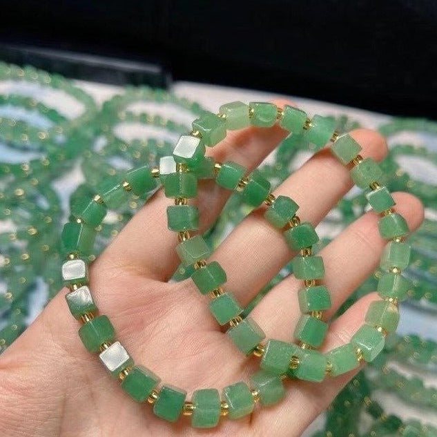 【Aventurine】Square Natural Jade Bracelet