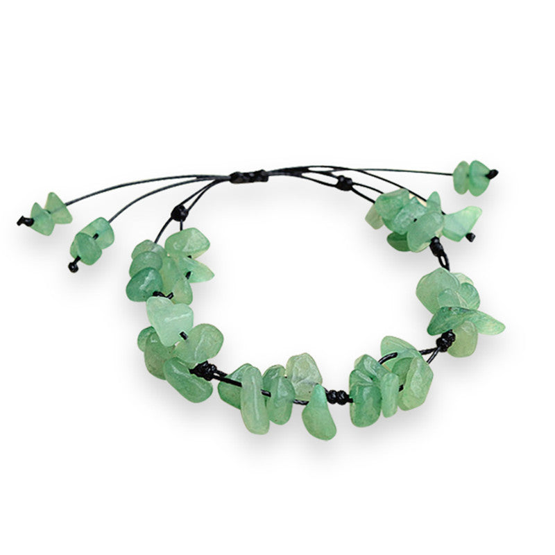 【Aventurine】Floral Jade Bracelet