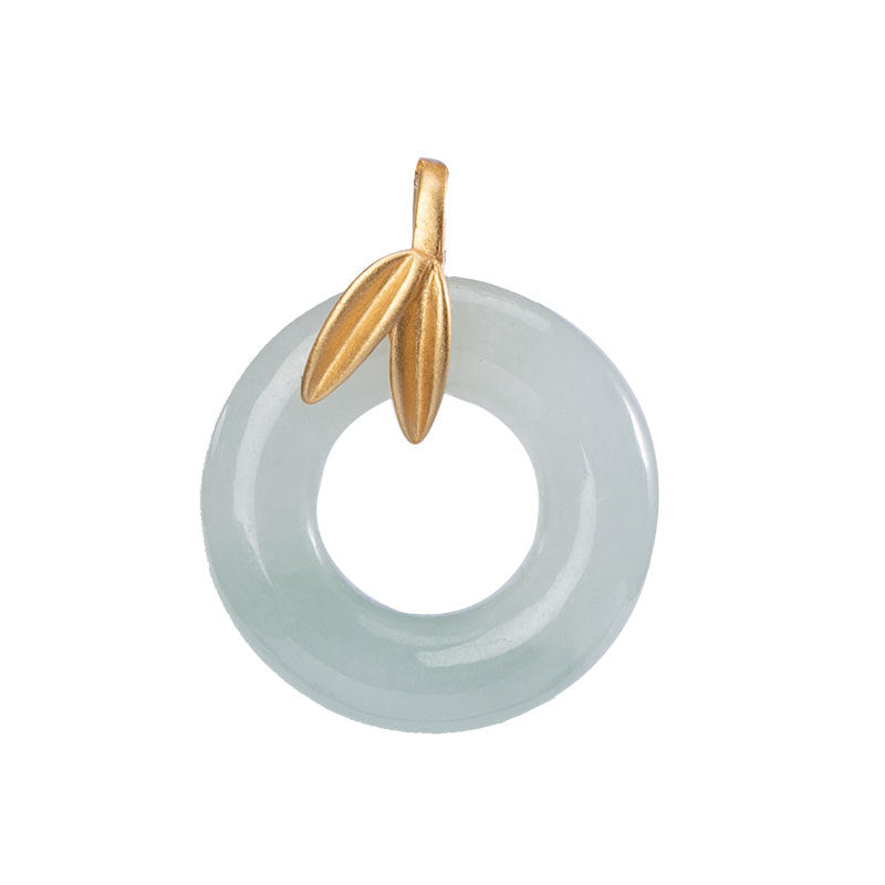 【Jadeite】Jade Circle Necklace