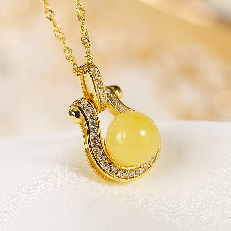 【Beeswax】S925 Silver Round Necklace