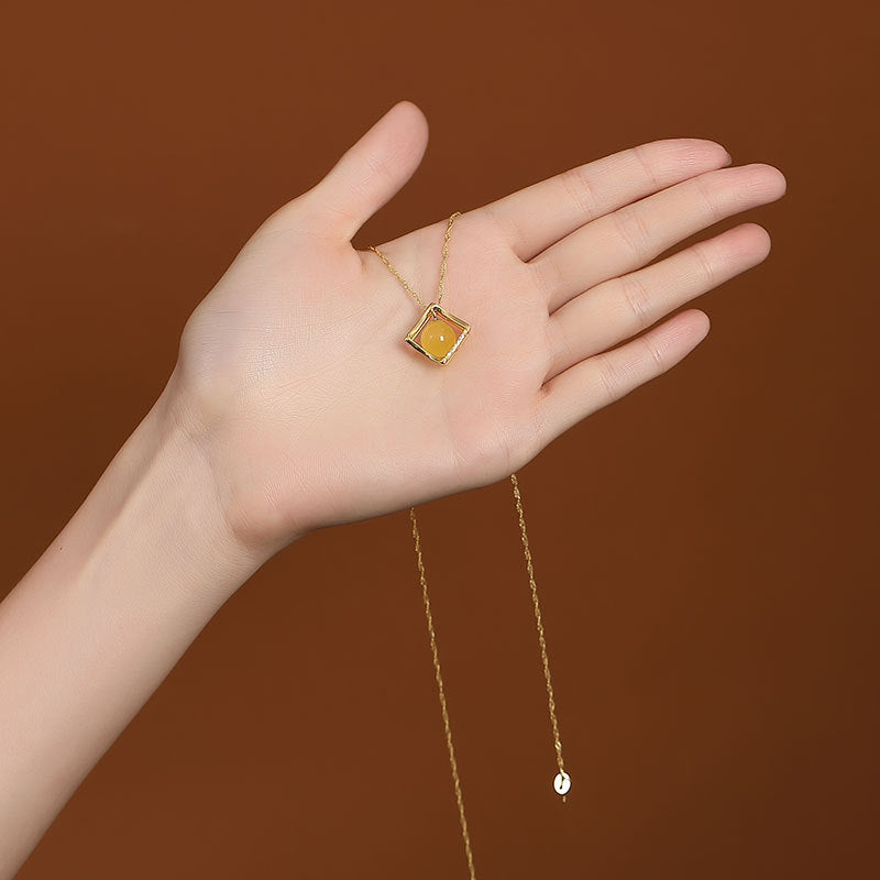 【Beeswax】S925 Silver Geometric Necklace