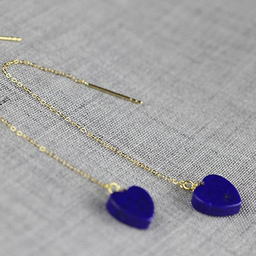 【Lapis Lazuli】18K Gold Earrings