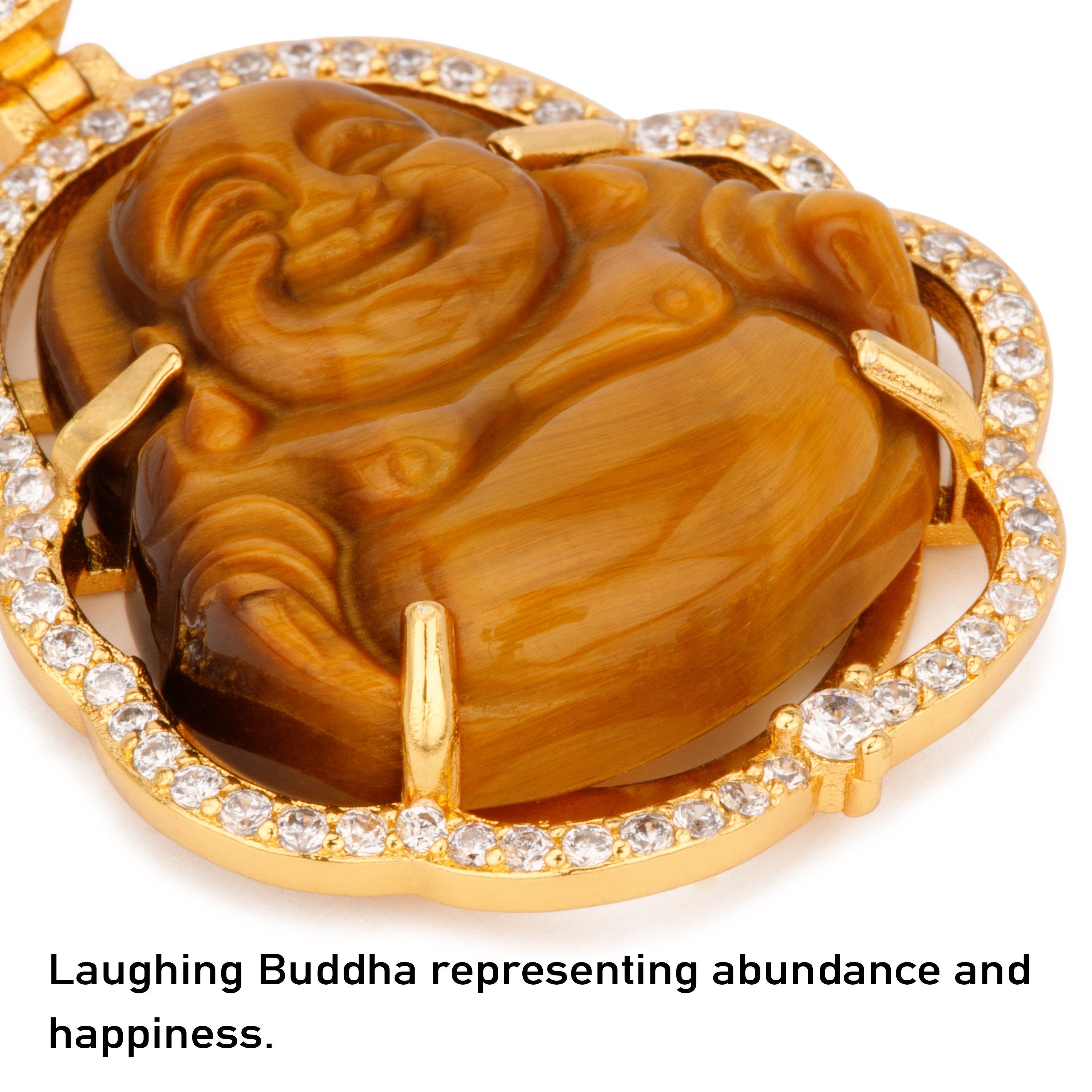 Buddha Tiger's Eye Jade Necklace