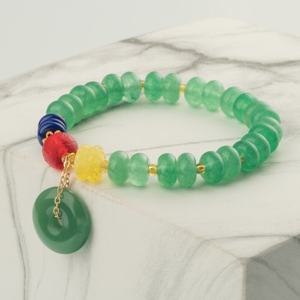 【Aventurine】Jade Circle Bracelet