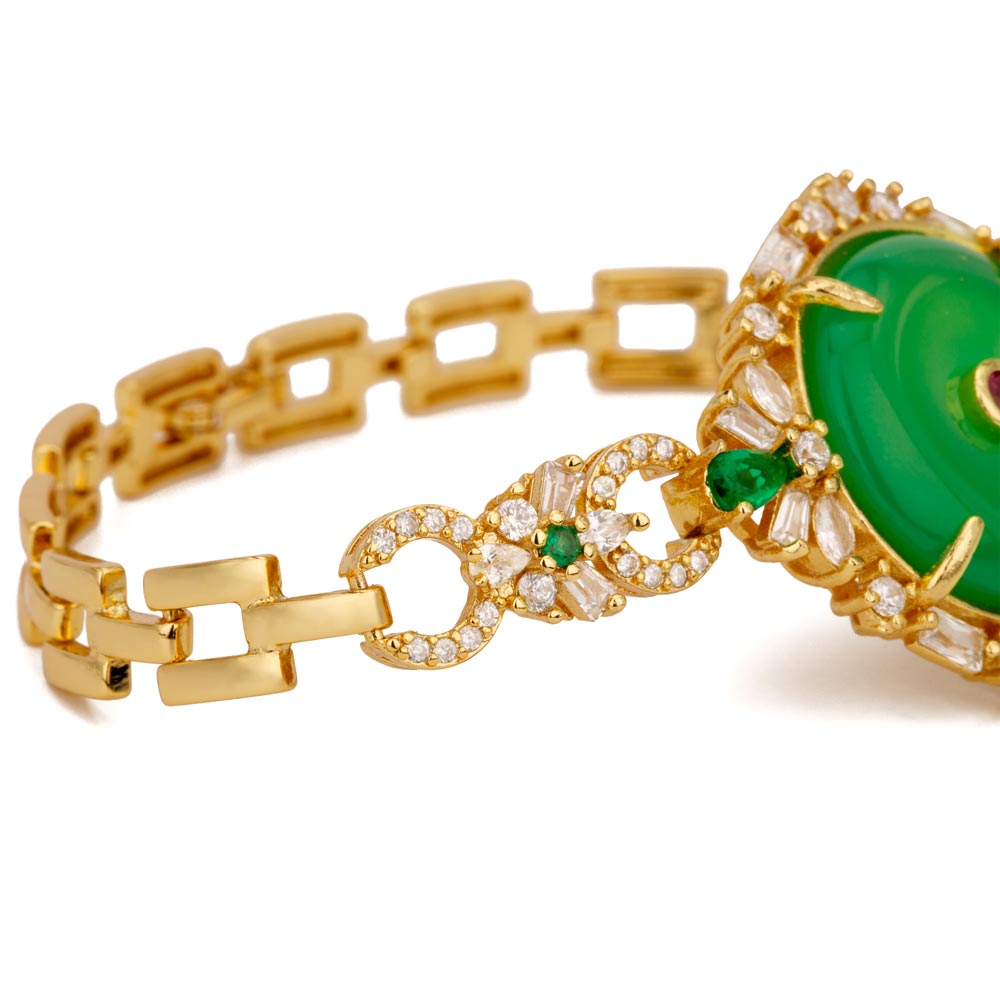 【Agate】Jade Circle Chrysoparse Bracelet