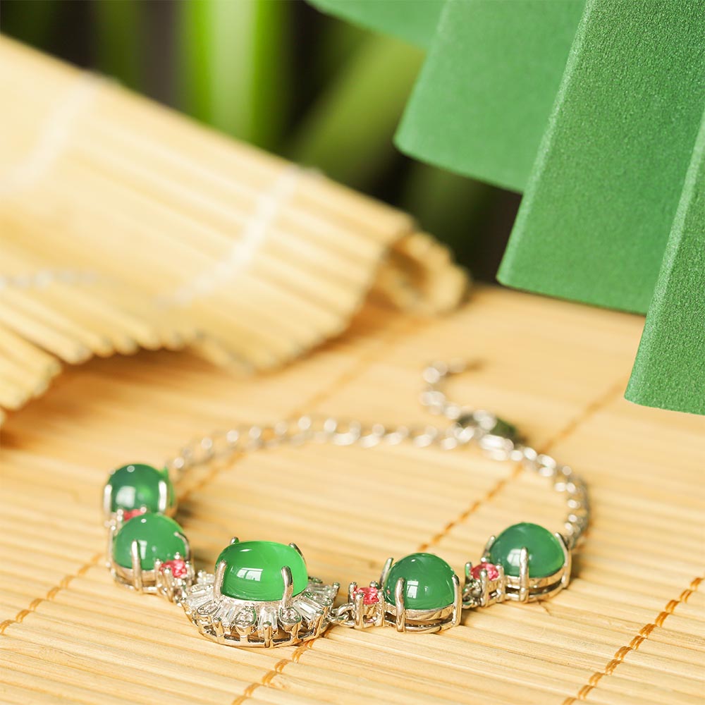 【Agate】Heronsbill Natural Jade Bracelet
