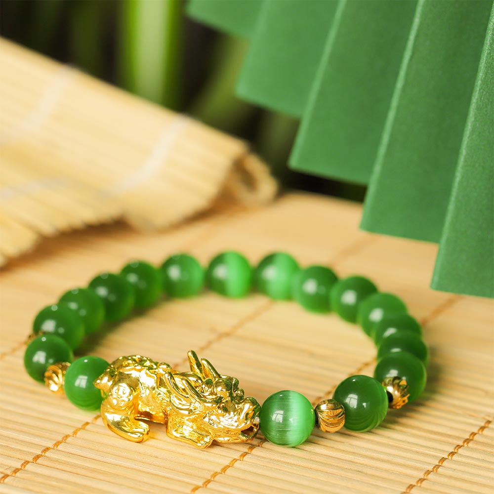 【Opal】Pi Xiu Cat-Eye Beaded Bracelet