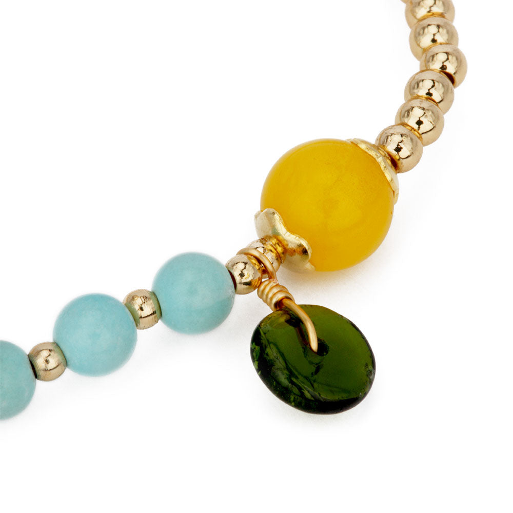 Boho Turquoise Beaded Bracelet