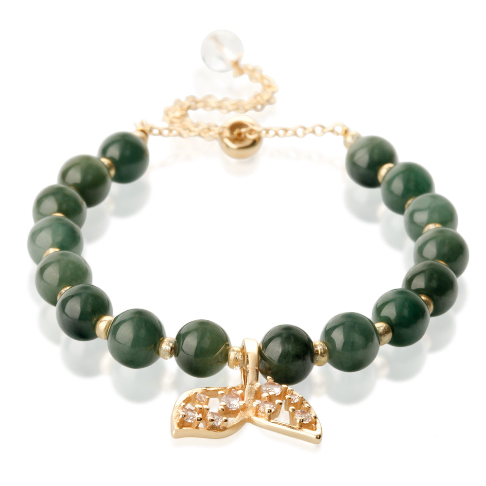 【Jadeite】 Mermaid Tail Jade Bracelet