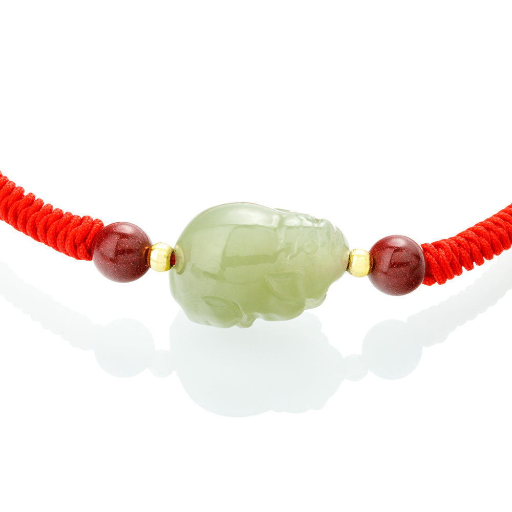 [Hetian Jade] Woven Bracelet