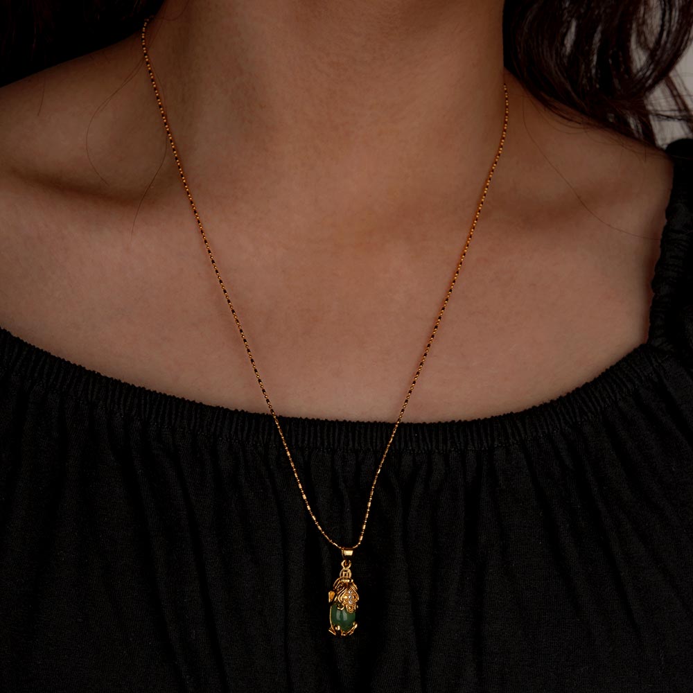 【Agate】Pi Xiu Green Natural Jade Necklace