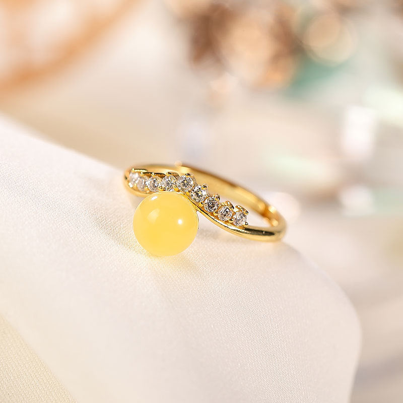 【Beeswax】S925 Silver Crown Ring
