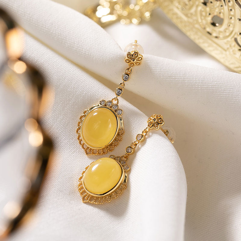 【Beeswax】S925 Silver Hollow Out Earrings