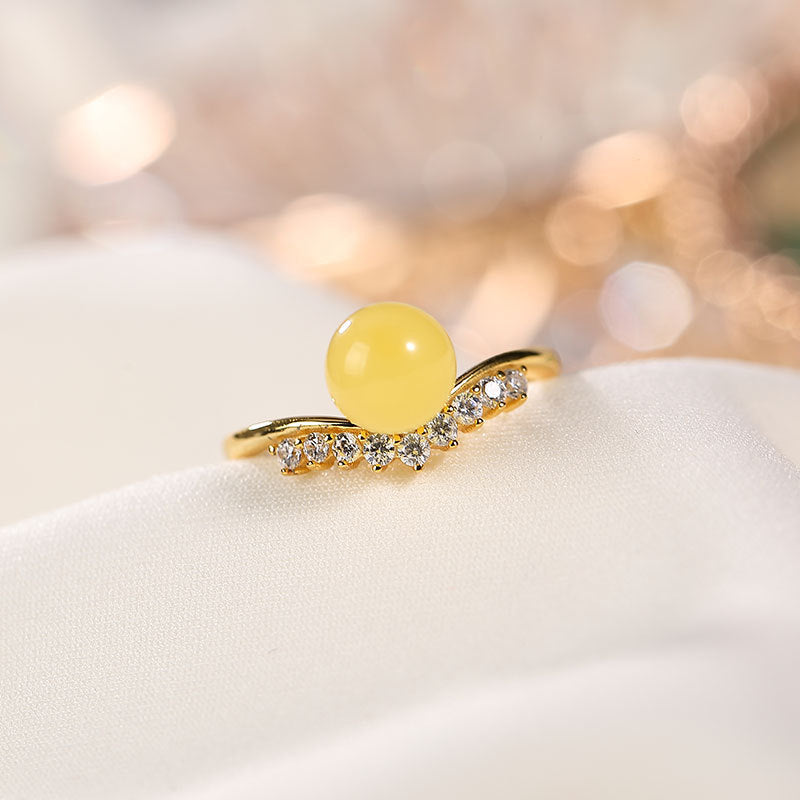 Crown Beeswax Ring