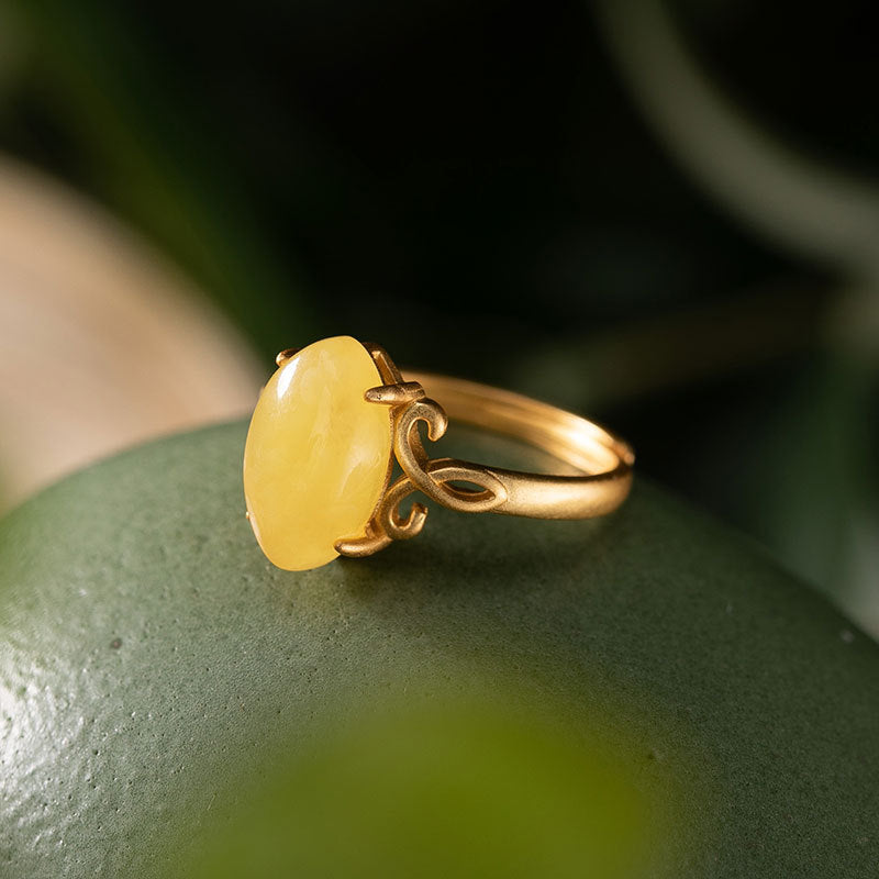 【Beeswax】S925 Silver Oval Simple Ring