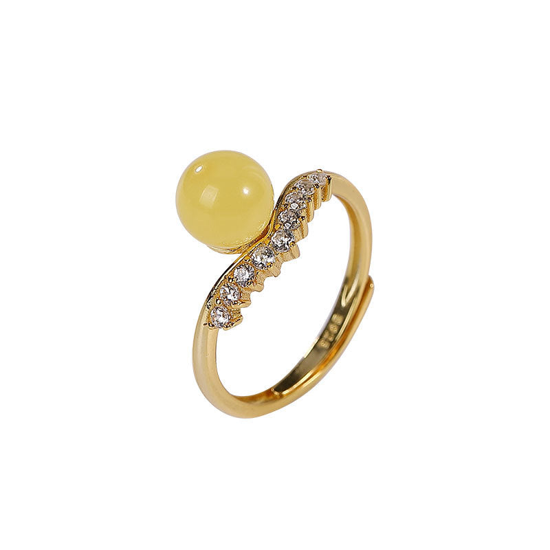 【Beeswax】S925 Silver Crown Ring