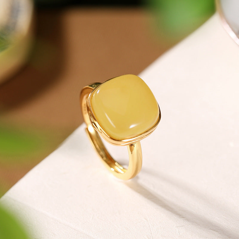 Square Beeswax Ring