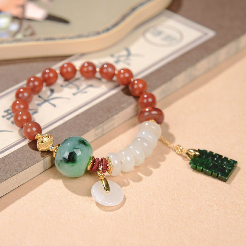 【Jadeite】Beaded Bracelet